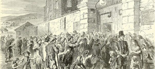 Irish famine scene